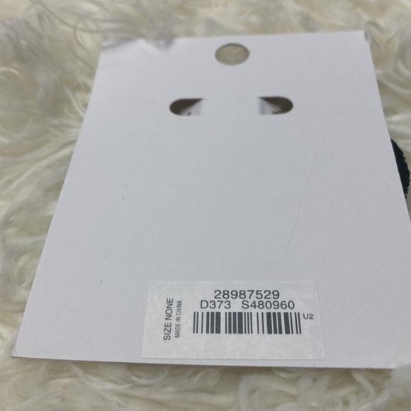 Ann Taylor loft earrings gold and black nwt - Picture 2 of 3